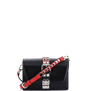 Prada Small Elektra Shoulder Bag Studded Leather